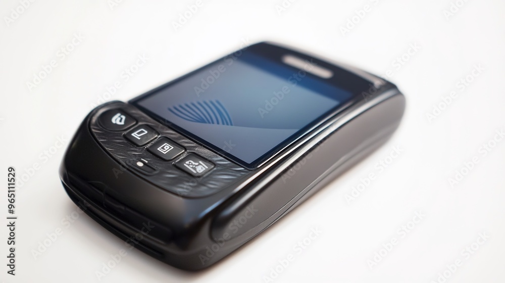 Mobile phone equipped with NFC technology, showcasing its advanced connectivity features. The device highlights the ability to perform contactless transactions and data exchanges, Mobile phone equipped with NFC technology, showcasing its advanced connectivity features. The device highlights the ability to perform contactless transactions and data exchanges,