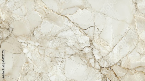 White Marble with Brown Veins and Cracks