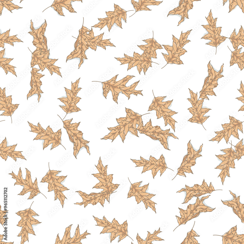 Fototapeta premium Series of autumn picnic seamless pattern in hand drawing style for fall festival, harvest, thanksgiving season