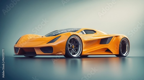 3d render of a car