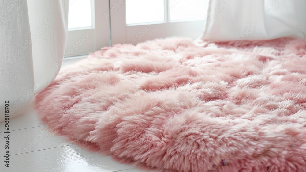 Rug: A plush circular rug in soft pink, perfect for playtime. Adds warmth and texture, making the room feel cozy and inviting with its soft, welcoming touch.
Rug: A plush circular rug in soft pink, perfect for playtime. Adds warmth and texture, making the room feel cozy and inviting with its soft, welcoming touch.