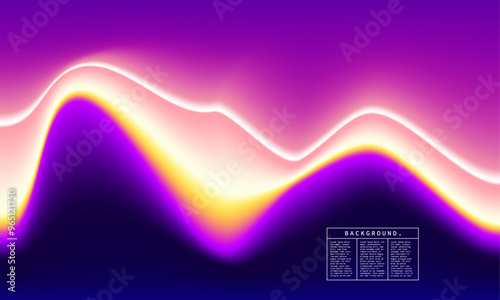 Vibrant blurred gradient background. Colorful smooth color blend poster or banner design. Suitable for social media template, landing page, flyer, poster, or banner.