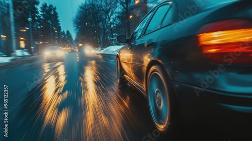 Night Traffic on a Speeding Highway