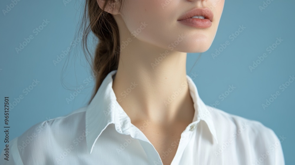Capturing Grace A Portrait of Poise and Softness Amidst a Serene Blue Background That Evokes Tranquility and Inner Peace Capturing Grace A Portrait of Poise and Softness Amidst a Serene Blue Background That Evokes Tranquility and Inner Peace
