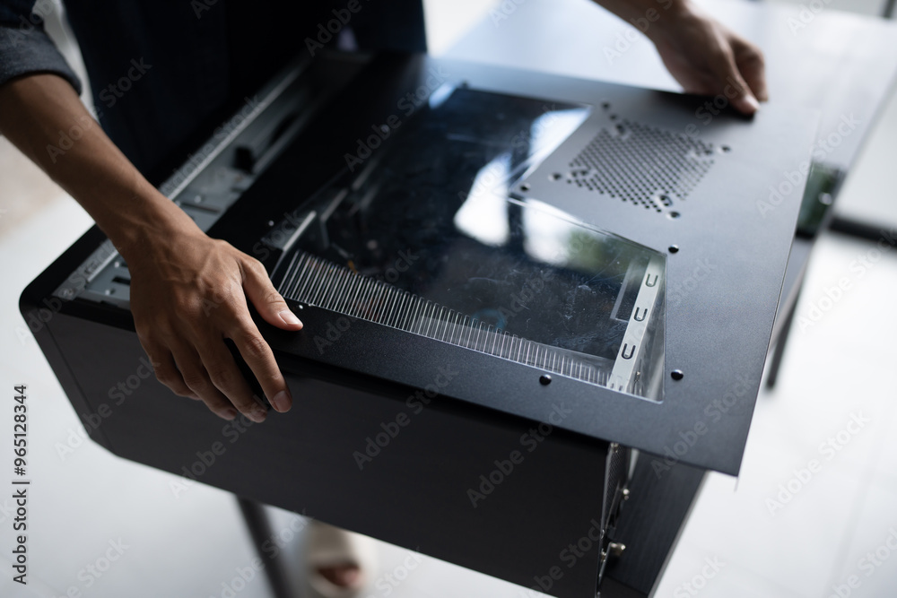 IT Engineer installing Hardware Equipment Development Facility Engineer Maintenance computer Motherboard Electronic repair shop technology business IT Engineer installing Hardware Equipment Development Facility Engineer Maintenance computer Motherboard Electronic repair shop technology business