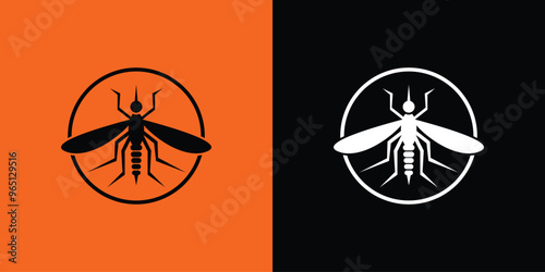 mosquito illustration logo, with a modern concept.vector