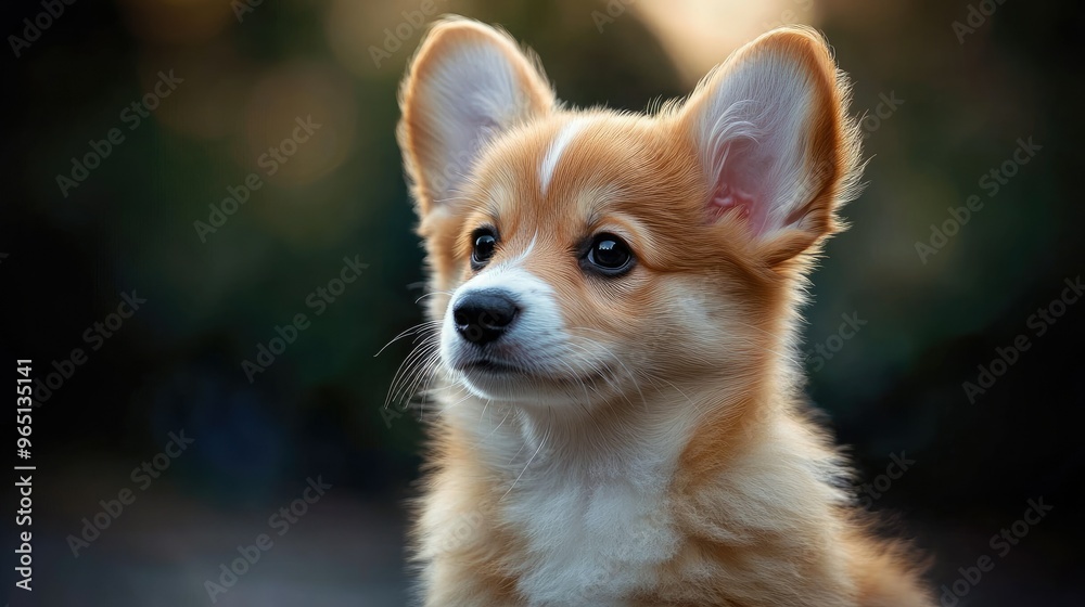 Fototapeta premium Fluffy puppy with big floppy ears