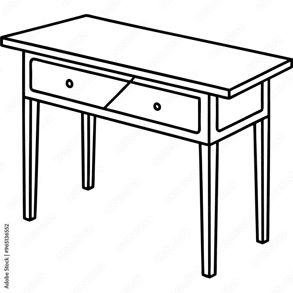 desk outline coloring book page line art illustration digital drawing desk outline coloring book page line art illustration digital drawing