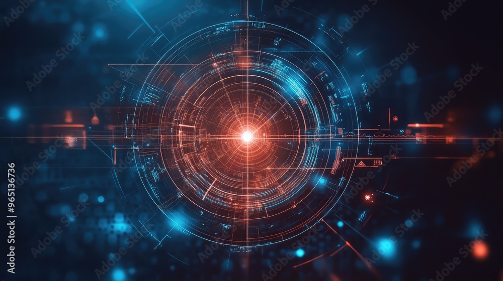 Fototapeta premium abstract technology background with space