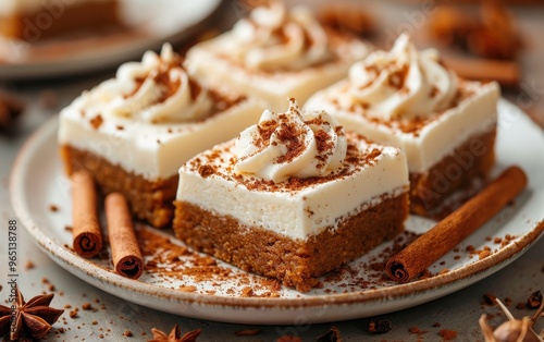 Delicious Pumpkin Cheesecake Bars with Cinnamon Topping