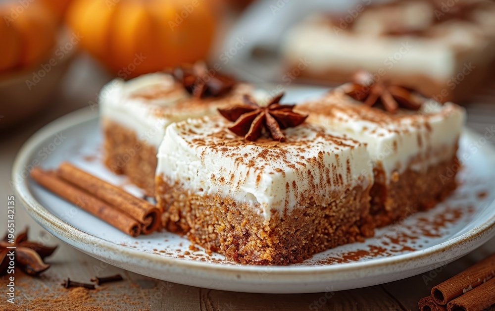 custom made wallpaper toronto digitalPumpkin Spice Bars with Cinnamon and Star Anise