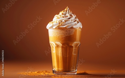 Fototapeta Naklejka Na Ścianę i Meble -  Creamy Pumpkin Spice Drink