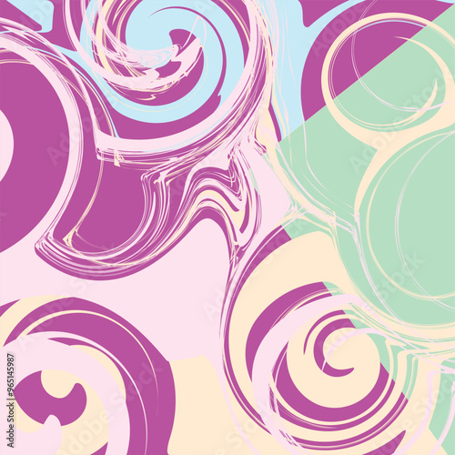 Colorful abstract swirl paint background