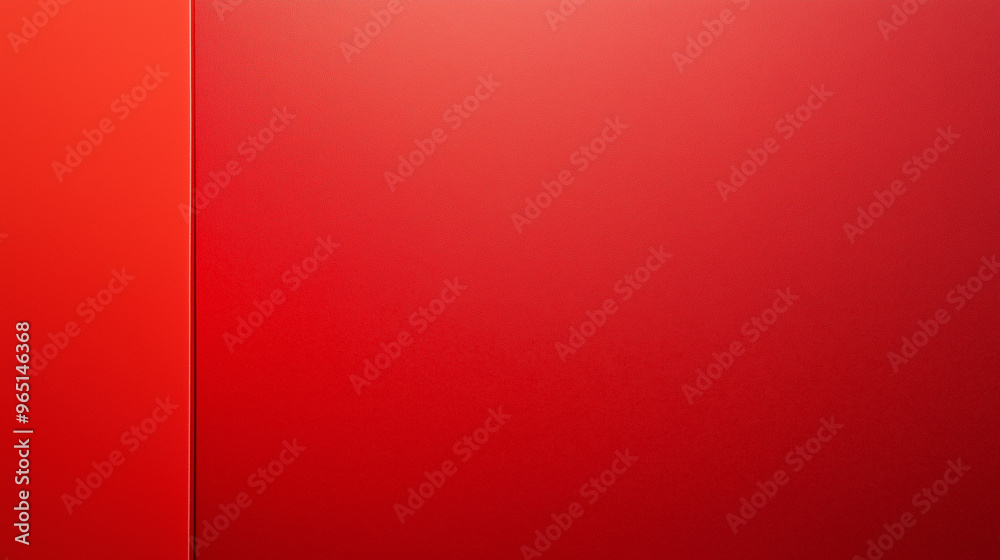 A bold red background creates a striking visual effect, ideal for adding text or graphics, suitable for advertisements or creative projects, copy space