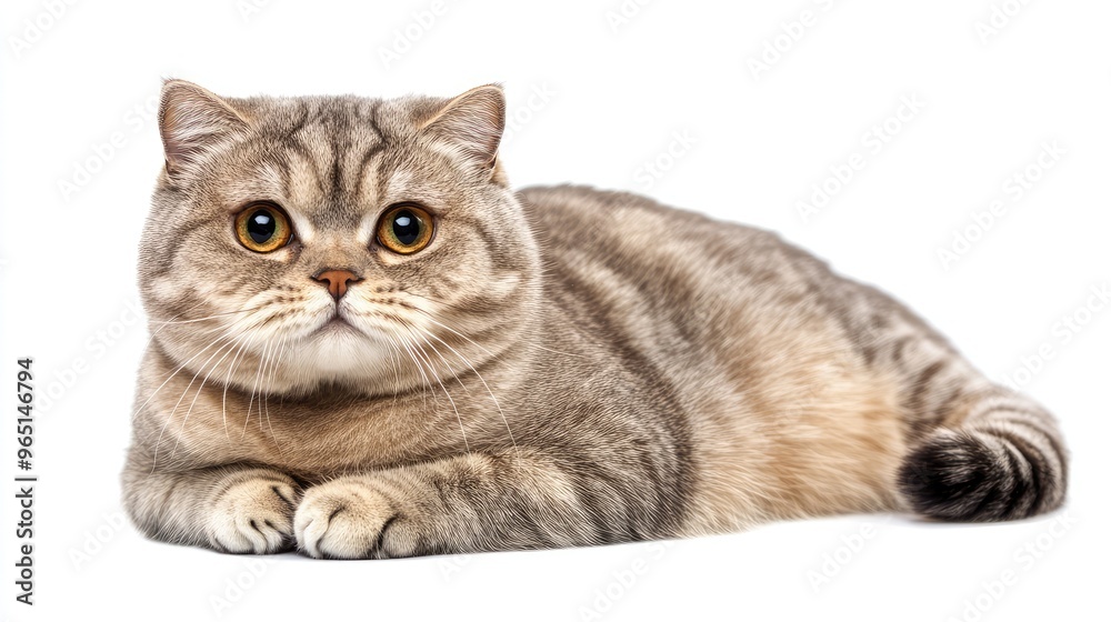 Obraz premium British cat isolated on white