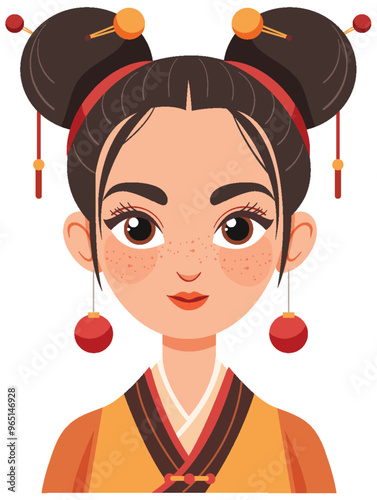Traditional Chinese Woman Avatar