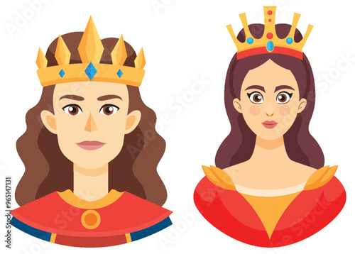 Royal King and Queen Portraits