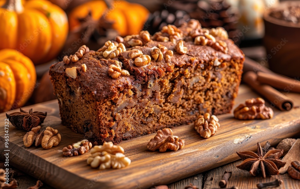 Pumpkin Bread with Walnuts and Spices Pumpkin Bread with Walnuts and Spices