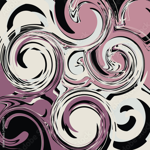 Colorful abstract swirl paint background