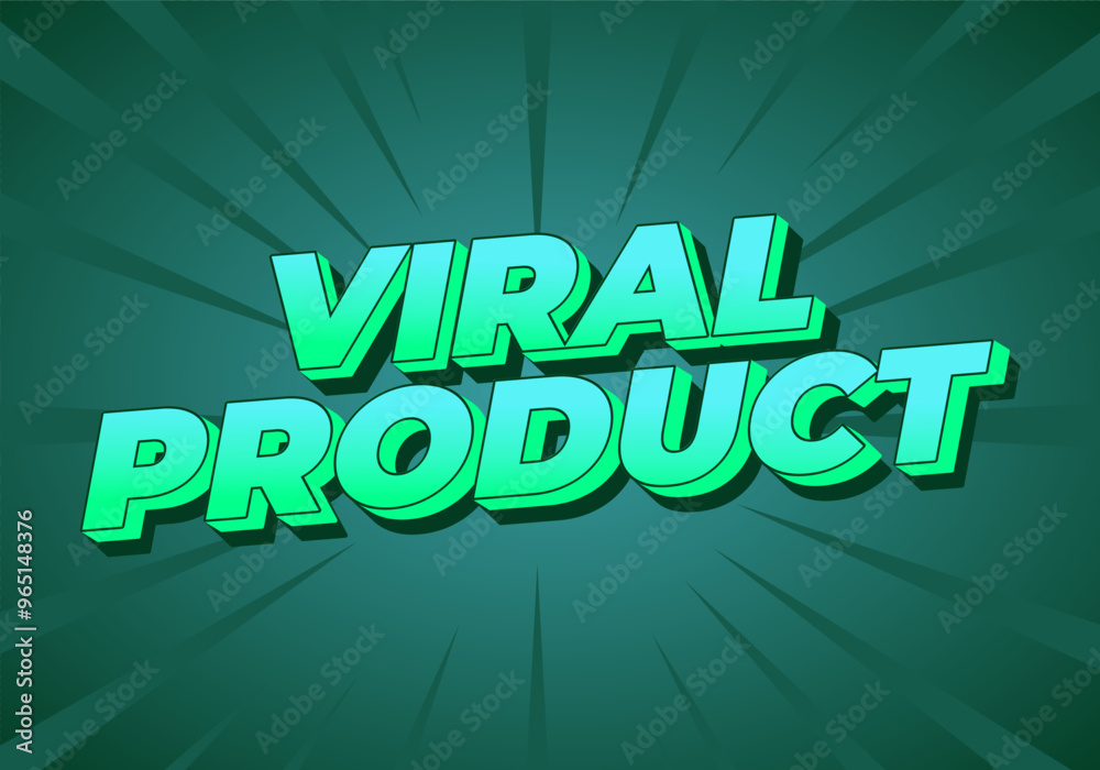 Viral product. Text effect for advertising, articles or social media needs. In 3D style Viral product. Text effect for advertising, articles or social media needs. In 3D style