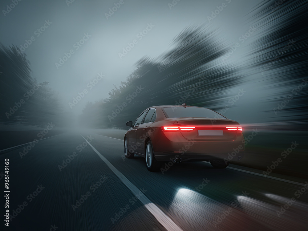 Driving at night with motion blur. Long exposure shot Driving at night with motion blur. Long exposure shot