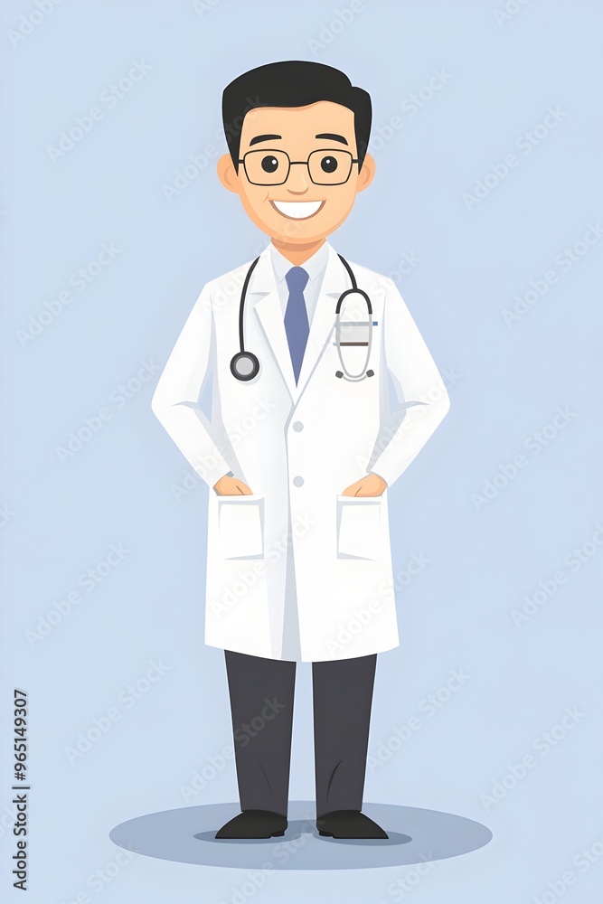 Asian Healthcare Professional Offering a Friendly Greeting at Hospital Asian Healthcare Professional Offering a Friendly Greeting at Hospital