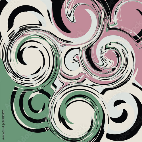 Colorful abstract swirl paint background