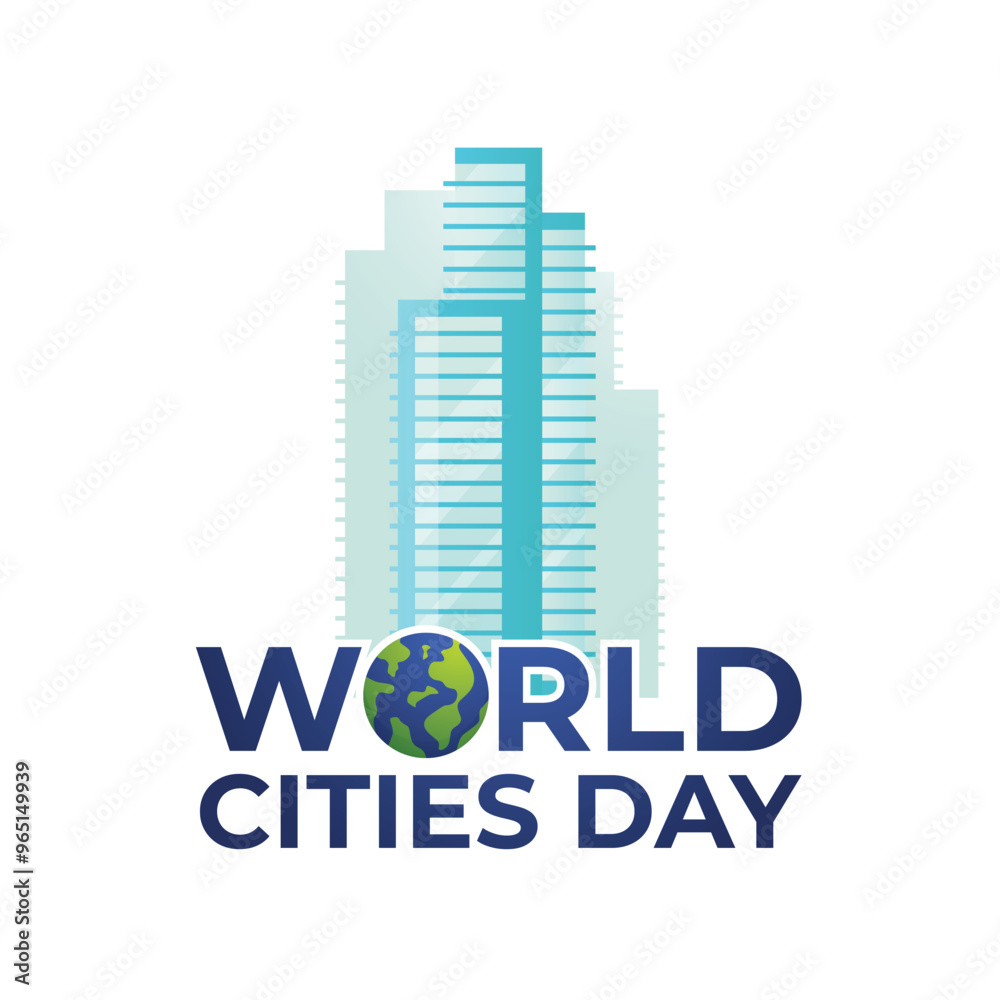 vector graphic of World Cities Day ideal for World Cities Day celebration. vector graphic of World Cities Day ideal for World Cities Day celebration.