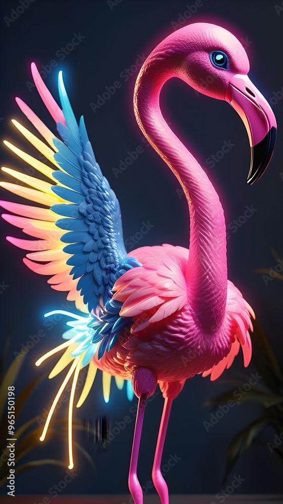 Obraz premium flamingo in the water