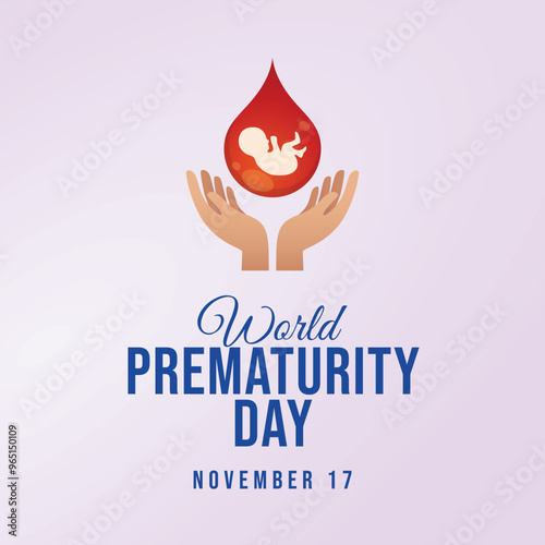 vector graphic of World Prematurity Day ideal for World Prematurity Day celebration.