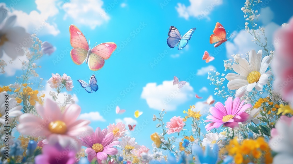butterfly on the flower butterfly on the flower