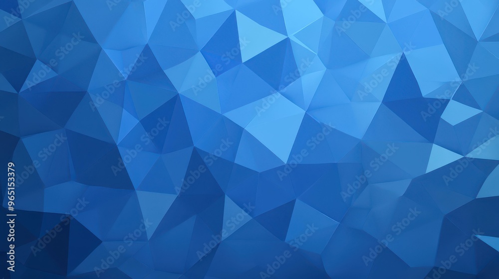 Discover a captivating blue abstract geometric design featuring sharp triangular shapes for a modern vibe.