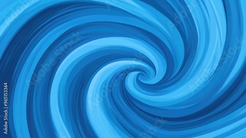 Dive into a blue abstract world with spiral circle lines, blending modern design and technology for a unique visual experience.