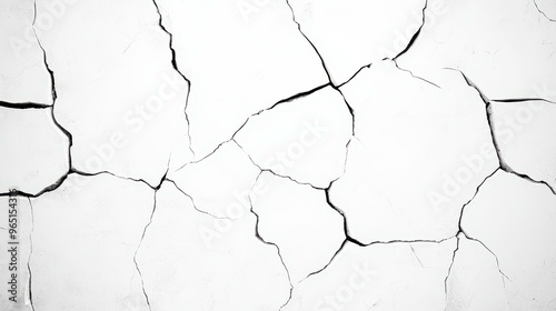 A worn black and white wall showcases cracks and textures, perfect for a spooky Halloween vibe or dark design project.