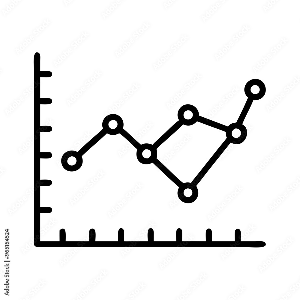 Vector business graph line icon
Vector business graph line icon