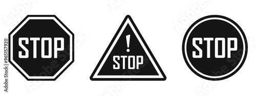 stop text sign no trespassing black sign not allowed street symbol limitation danger website rules risk warning