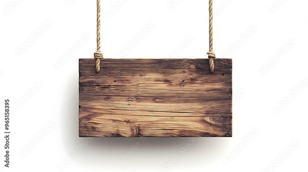wooden sign on a white background wooden sign on a white background