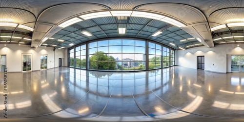 VR 360 studio panorama with reflections and animation HDRI, virtual reality, 360 degrees, studio, panorama, reflections