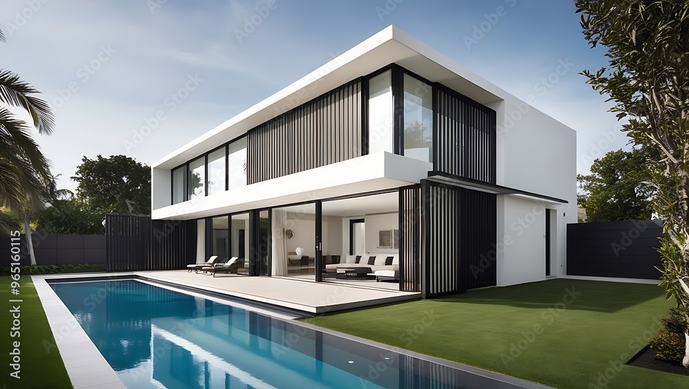 Sleek and Modern House Model Design for Premium Real Estate Ventures | A Cutting-Edge Concept Combining Minimalist Aesthetics, Smart Technology, and Sustainable Living Sleek and Modern House Model Design for Premium Real Estate Ventures | A Cutting-Edge Concept Combining Minimalist Aesthetics, Smart Technology, and Sustainable Living