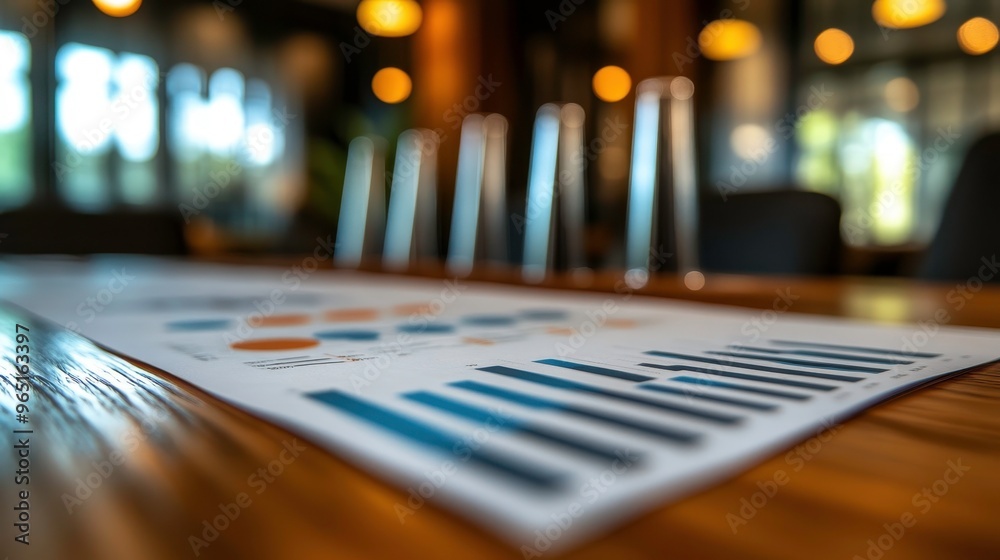 Business plan presentation in a corporate boardroom, focus on financial targets