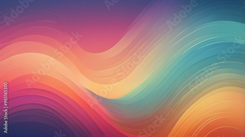 Retro gradient background with grain texture