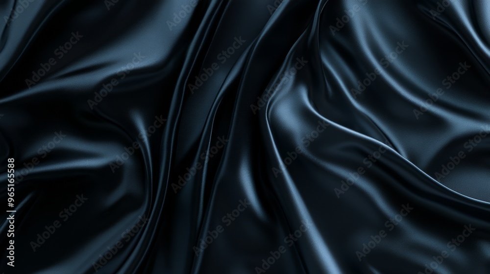 Obraz premium Black satin fabric background