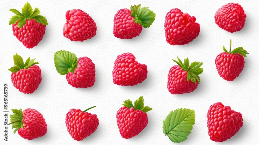 raspberry isolated on white raspberry isolated on white