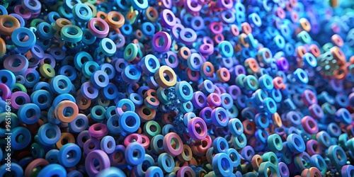 Abstract 3D Composition of ...