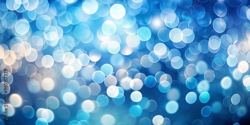 Abstract Blue Bokeh Lights ...