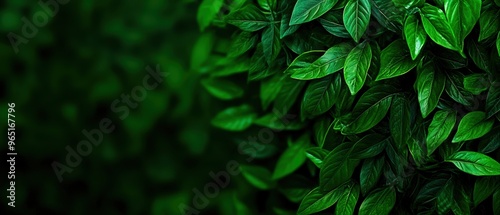 Lush green leaves create a vibrant natural background, perfect for eco-friendly designs and nature-inspired projects.
