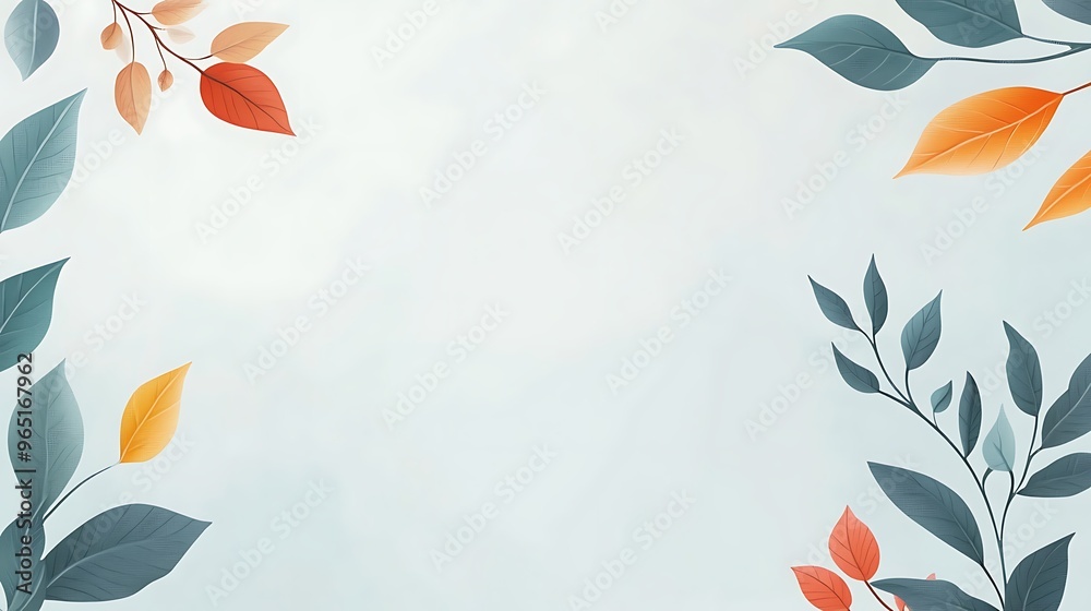 Watercolor Greenery Background Watercolor Greenery Background