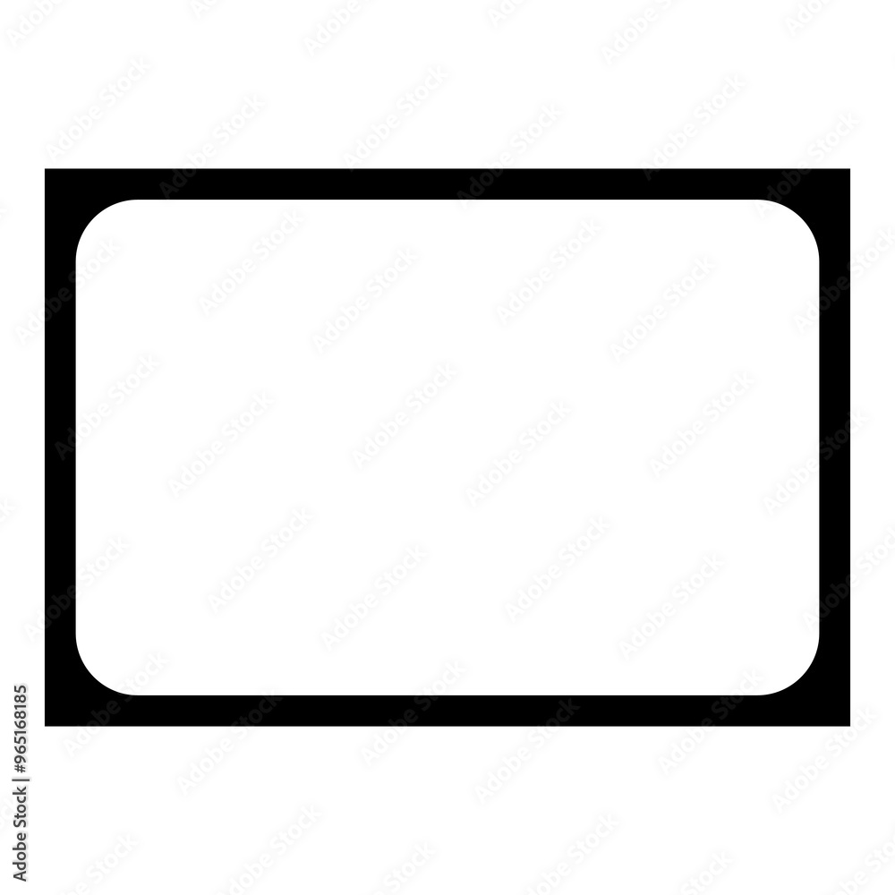 Square frames with round corners icon set, Vector graphic design template, simple abstract geometric shapes on a black. Isolated on transparent background. Frames Banner. Square frames with round corners icon set, Vector graphic design template, simple abstract geometric shapes on a black. Isolated on transparent background. Frames Banner.