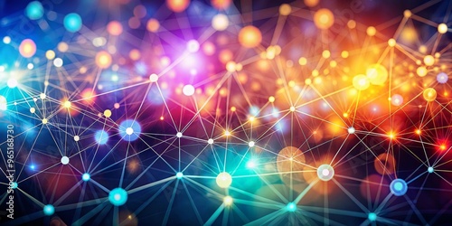 Abstract Digital Network, B...