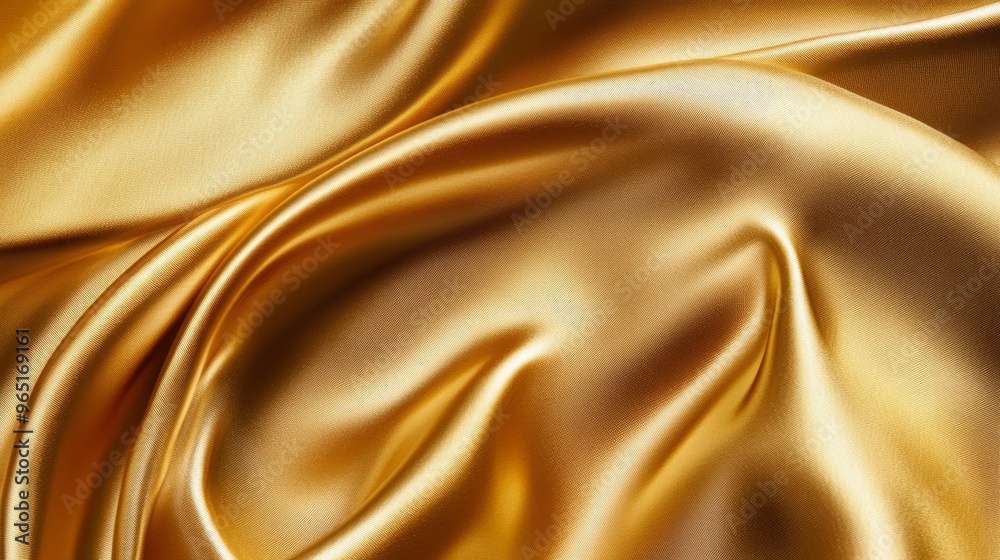 Golden satin fabric background Golden satin fabric background